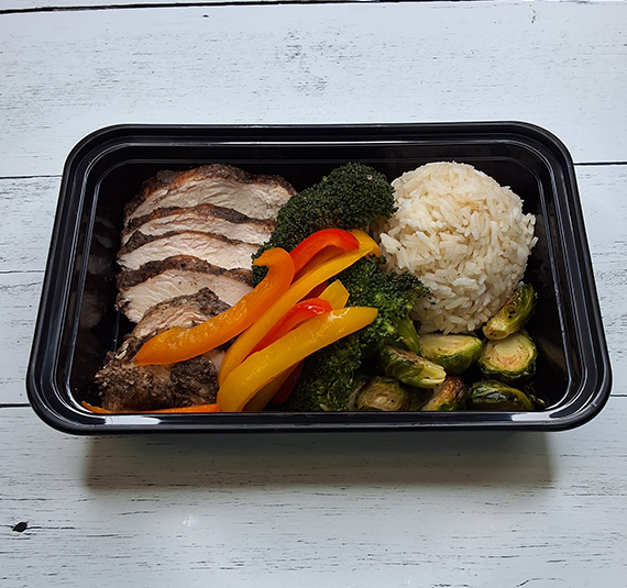 Jerk Chicken w/ Coconut Jasmine Rice Roasted Veggies